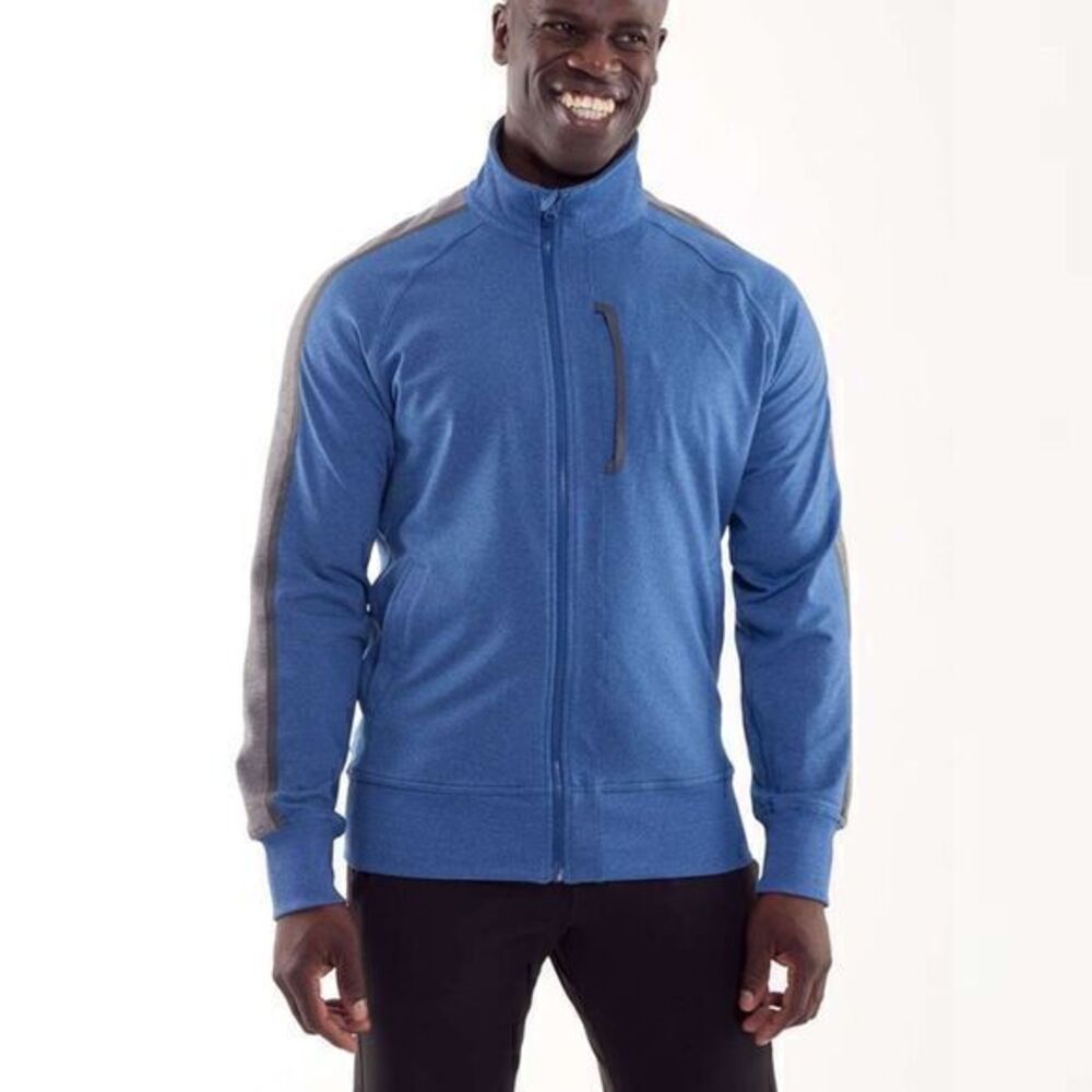 Lululemon Kung Fu Jacket II in Heathered Rugged Blue Size M